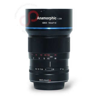 1 jaar Garantie- Sirui 50mm 1.8 1.33x Anamorphic (MFT Mount) nr. 1362
