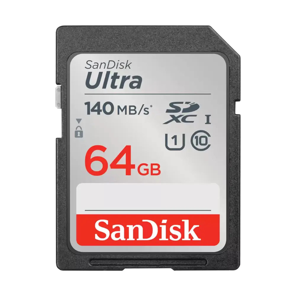 SanDisk Ultra® SDHC™ UHS-I-kaart en SDXC™ UHS-I-kaart - 64GB
