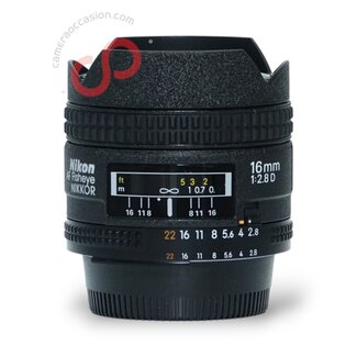 1 jaar Garantie- Nikon 16mm 2.8 D AF Fisheye nr. 1535