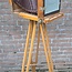 Antieke Houten Straatbord Camera Complete Set met Statief nr. 2659