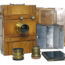 Antieke Houten Straatbord Camera Complete Set met Statief nr. 2659