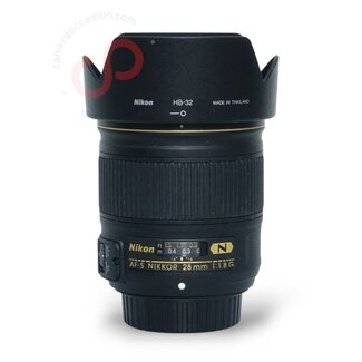 1 jaar Garantie- Nikon 28mm 1.8 G AF-S nr. 1891