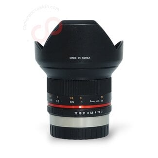 1 jaar Garantie- Samyang 12mm 2.0 NCS CS (Fujifilm-X Mount) nr. 2448