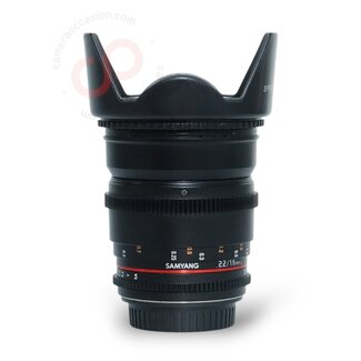 1 jaar Garantie- Samyang 16mm 2.2 ED AS UMC CSII Canon nr. 2522