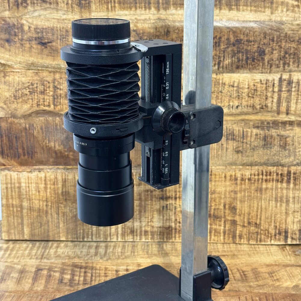 Leica 100mm f4 Macro-Elmar Wetzlar R-Mount Bellow + Standaard nr. 2614
