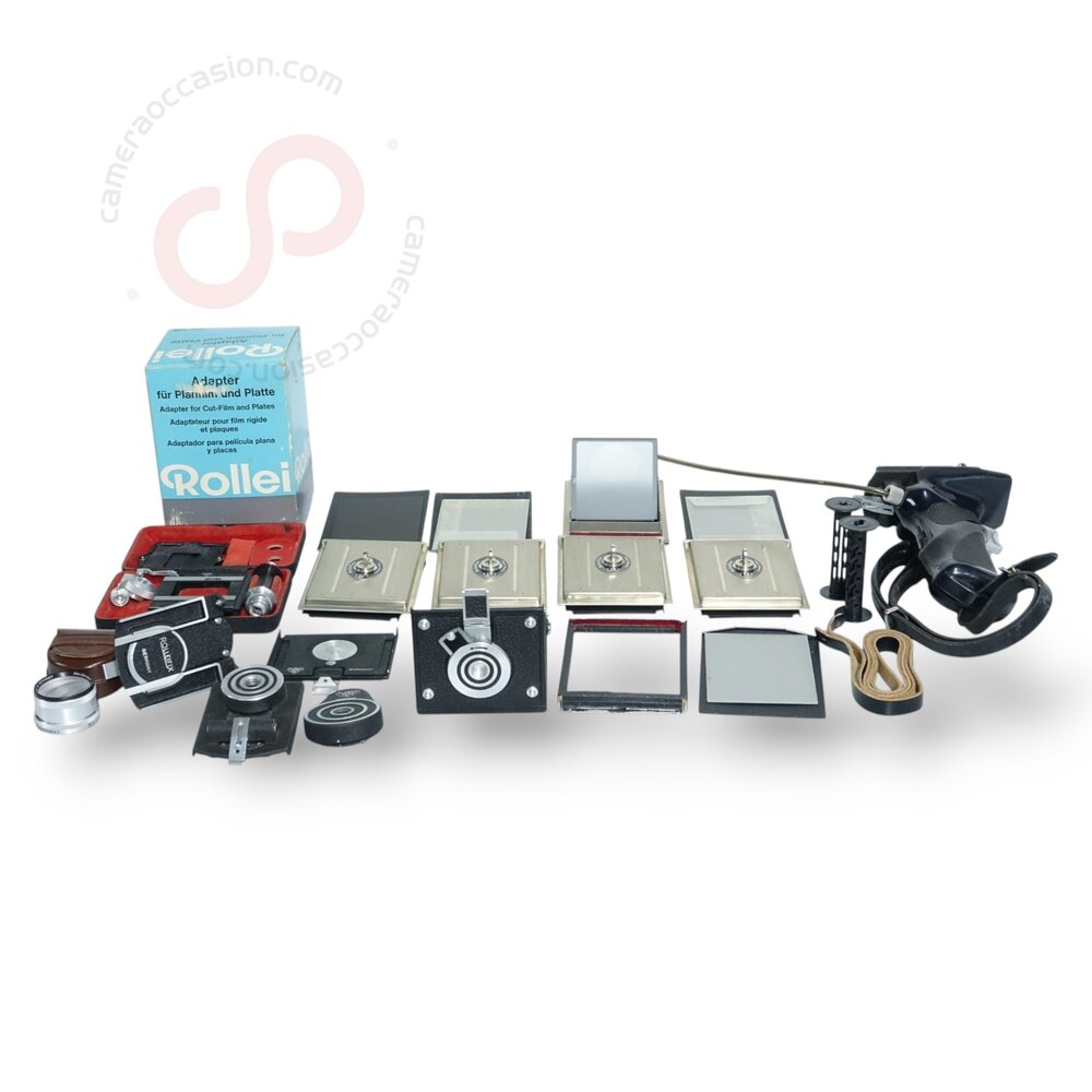 Rollei Plattenadapter Set voor Rolleiflex