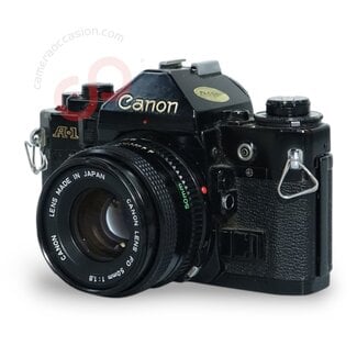 Garantie  n.v.t. - Canon A-1 + Canon FD 50mm 1.8 nr. 3460