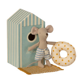 Maileg  Beach mice - Little brother in Cabin de Plage