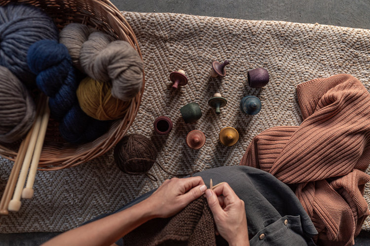 Grapat  Grapat houten Little Things - Blauw