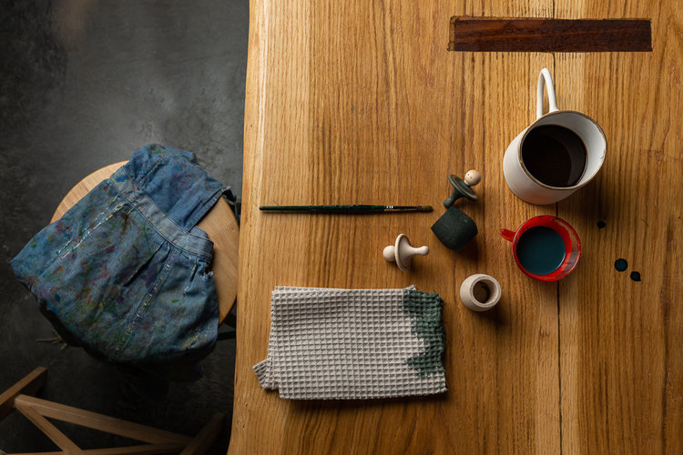 Grapat  Grapat houten Little Thins - Groen