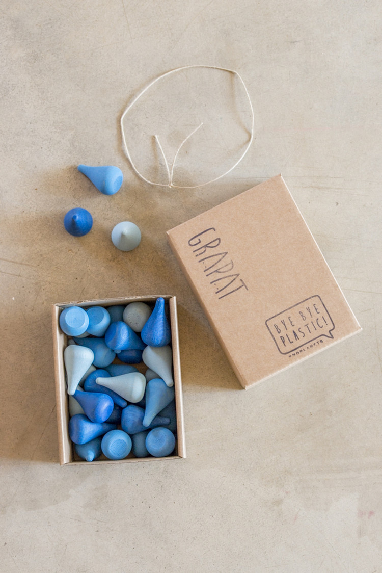 Grapat  Grapat houten mandala regendruppels