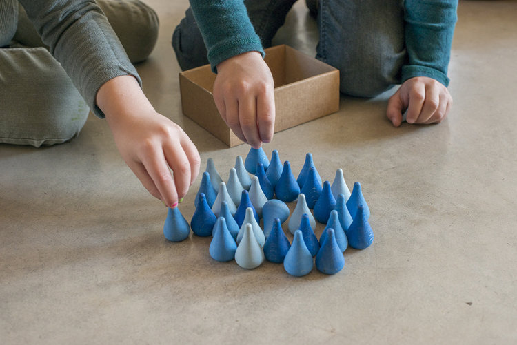 Grapat  Grapat houten mandala regendruppels