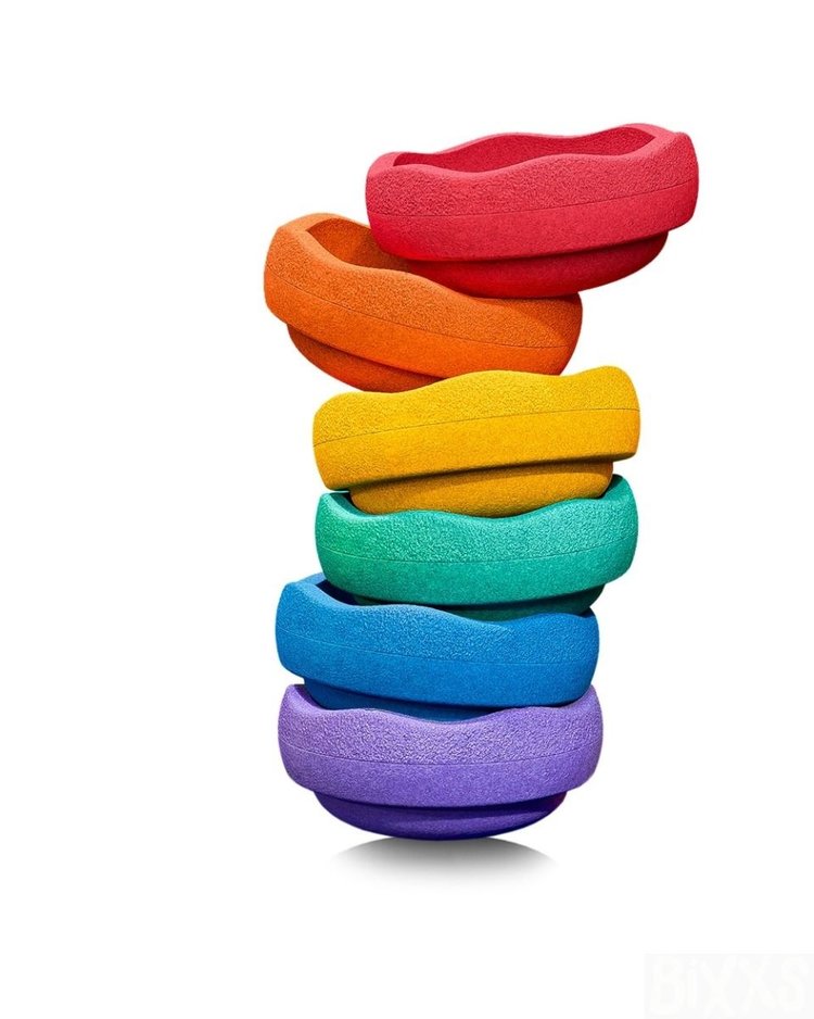 Stapelstein Rainbow basic - 6 stenen