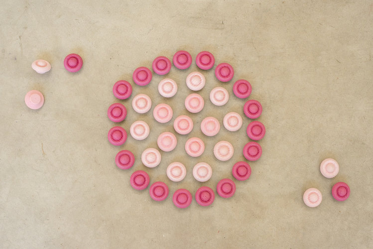Grapat  Houten mandala bloemetjes