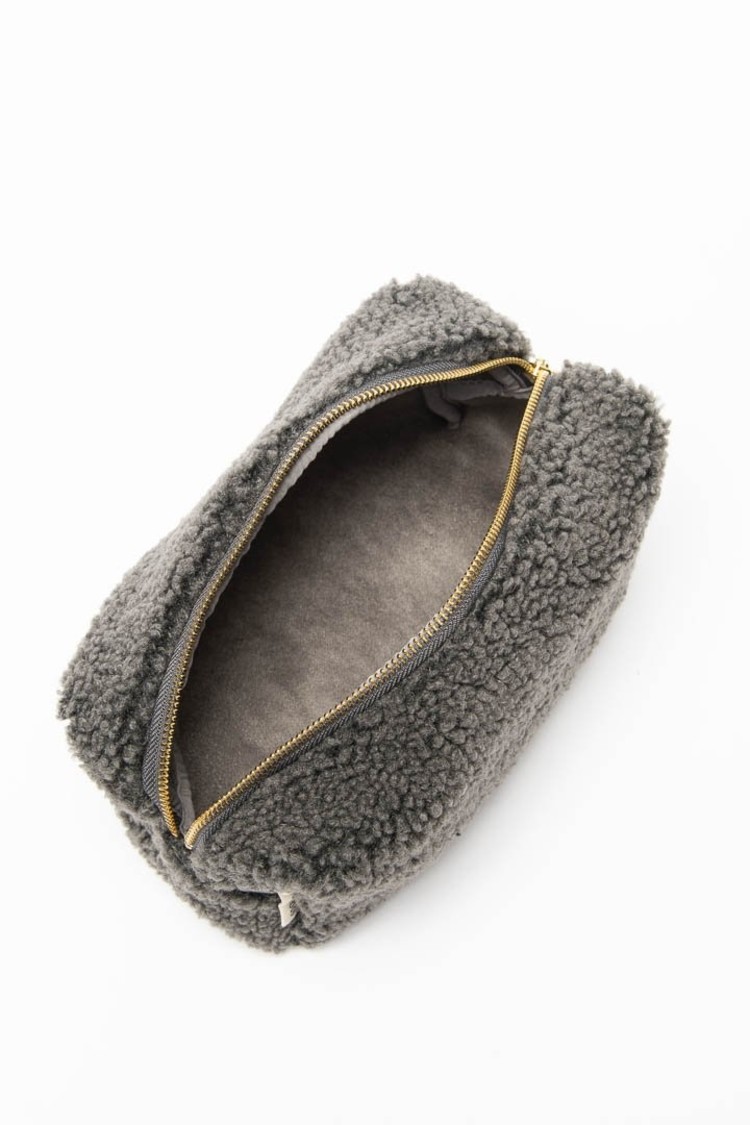 Studio Noos Dark Grey Teddy Pouch