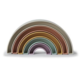 Mushie Stacking Rainbow - Tropical