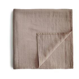 Mushie Swaddle Pale Taupe