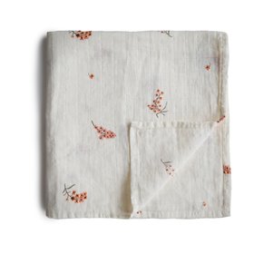 Mushie Swaddle Flowers