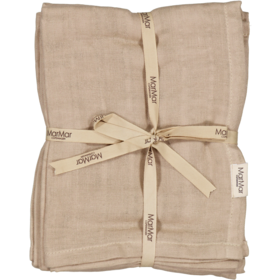 Marmar Copenhagen Ada 2 pack Muslin Cloths - Grey Sand