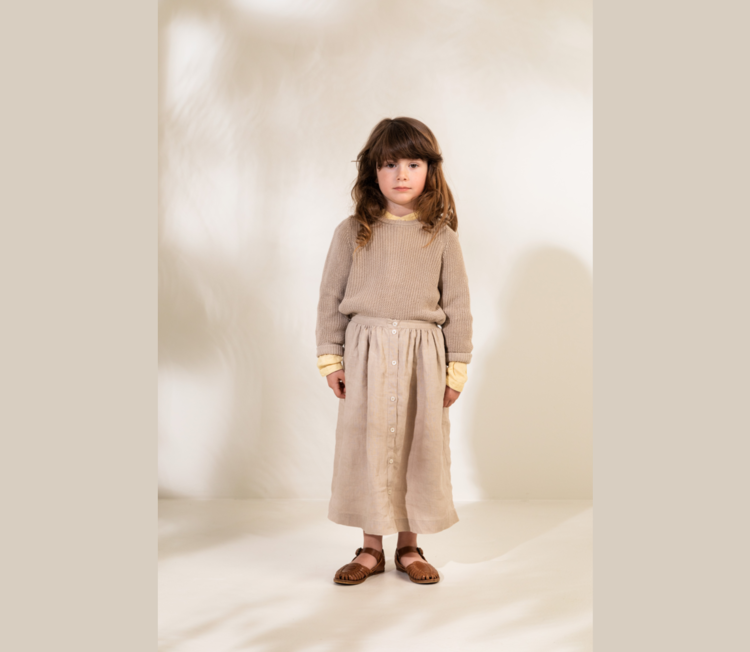 Marmar Copenhagen Trui - Tako Summer linen mix - Llama