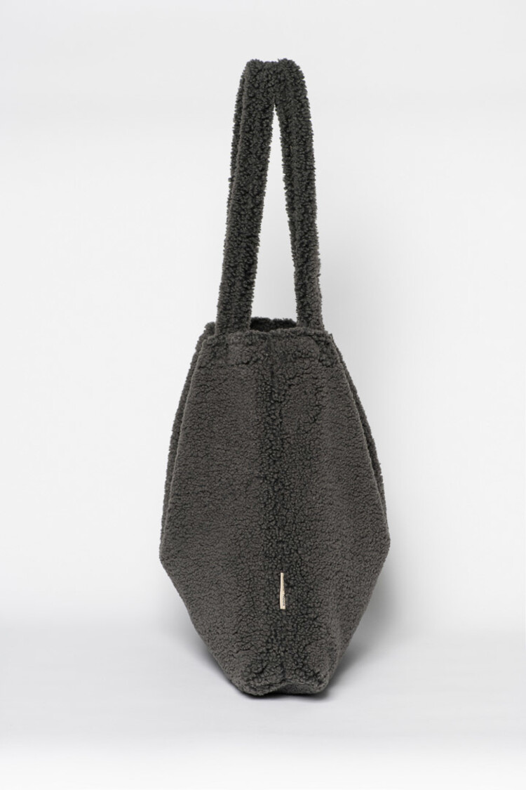 Studio Noos Dark Grey Teddy mom-bag