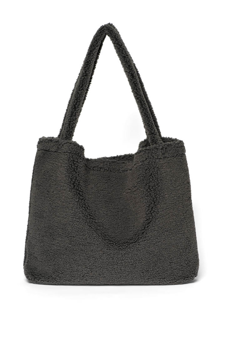 Studio Noos Dark Grey Teddy mom-bag
