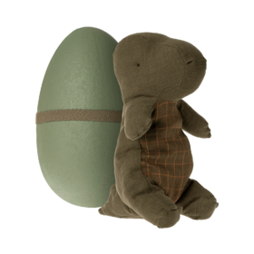 Maileg  Gantosaurus in Egg - Medium - Forrest Green