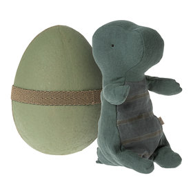 Maileg  Gantosaurus in Egg - Small - Dark Petrol