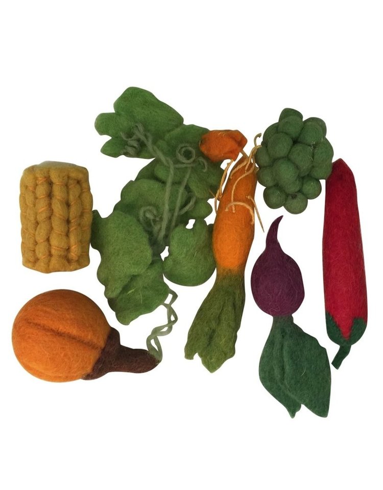 Papoose Wolvilt groenten doosje - 6 stuks