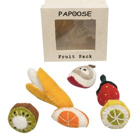 Papoose Wool Felt Fruit pack - 6 pieces