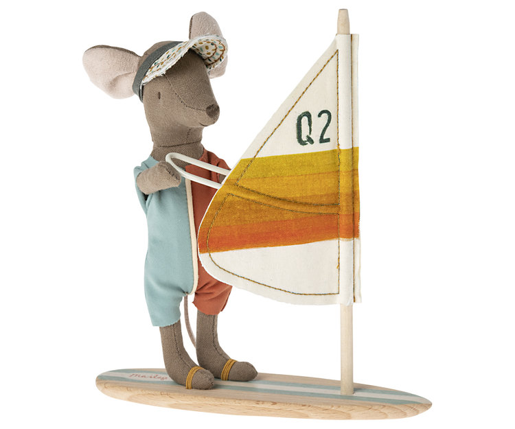 Maileg  Strandmuizen - Surfer grote broer