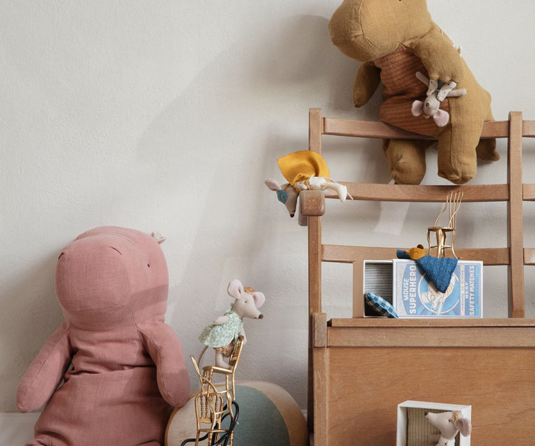 Maileg  Superheld muis - Kleine Broer in luciferdoosje