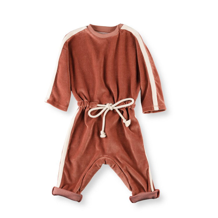 Bonnie & The Gang  Sully jumpsuit velvet - Copper