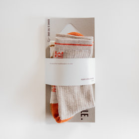 Bonnie & The Gang  Ugo crew socks - Honey-Brick