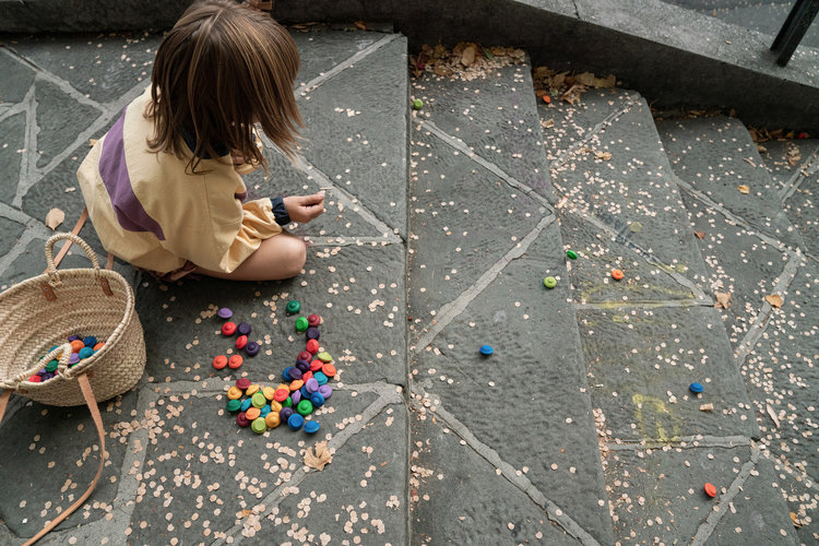 Grapat  Mandala Rainbow Flowers
