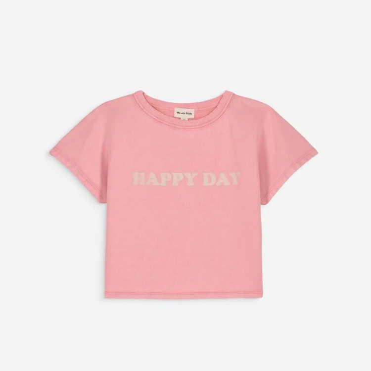 We Are Kids Sweat Brad Fleece - Summer Pink Happy Day