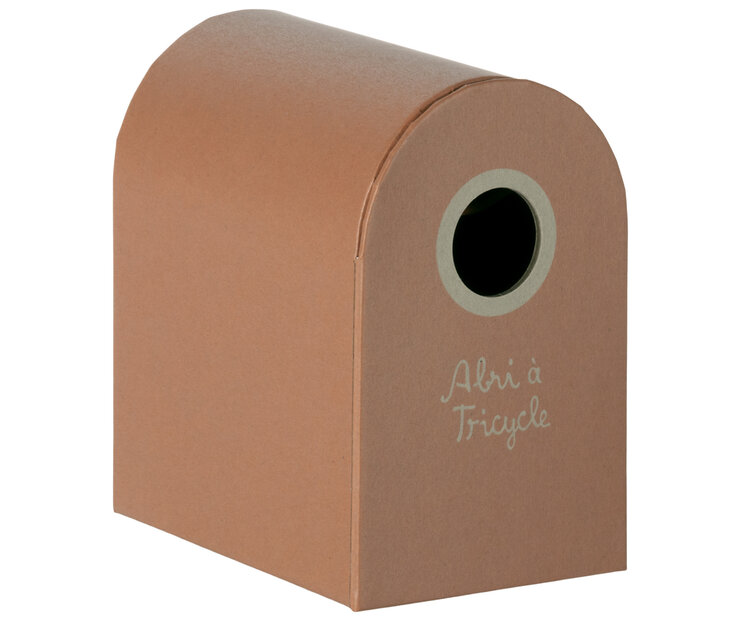 Maileg  Abri à Trycicle - Mouse - Coral