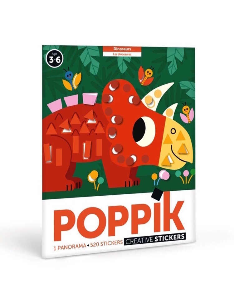 Poppik Stickerpanorama - Dinosaurussen