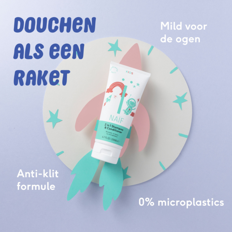 Naïf 2 in 1  Shampoo & Conditioner - 200 ml