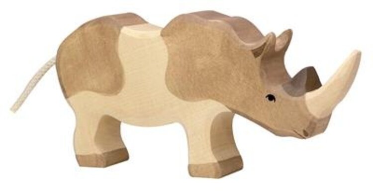 Holztiger Neushoorn