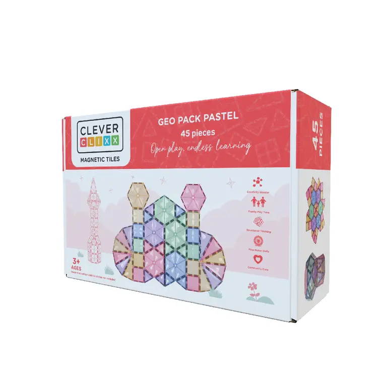 Cleverclixx Geo Pack Pastel | 45 Pieces