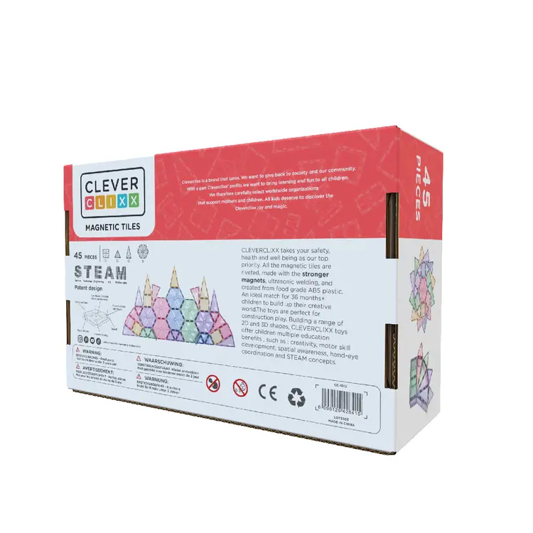 Cleverclixx Geo Pack Pastel | 45 Pieces
