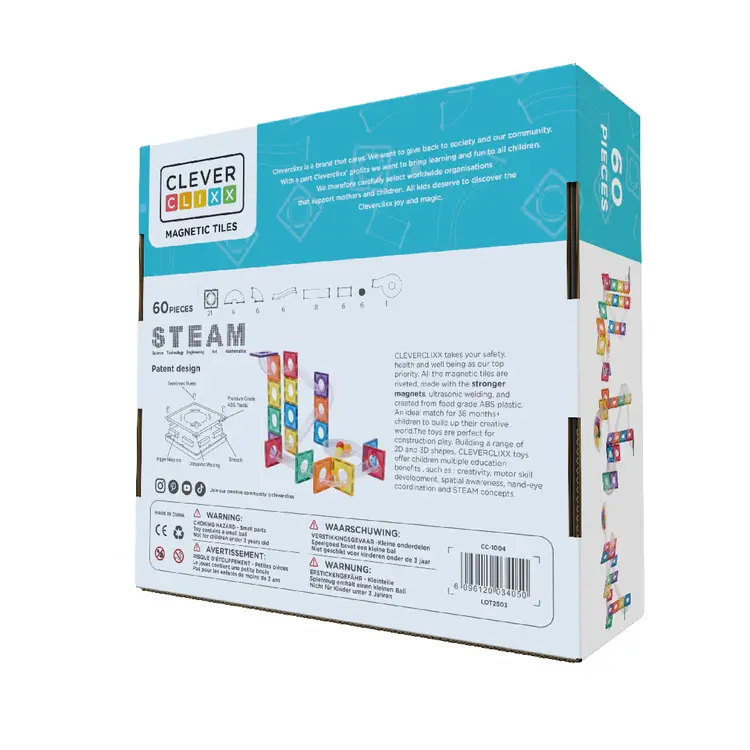 Cleverclixx Ball Run Compact Pack Intense | 60 Pieces