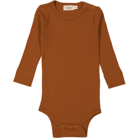 Marmar Copenhagen Plain body LS modal - Spicy Caramel