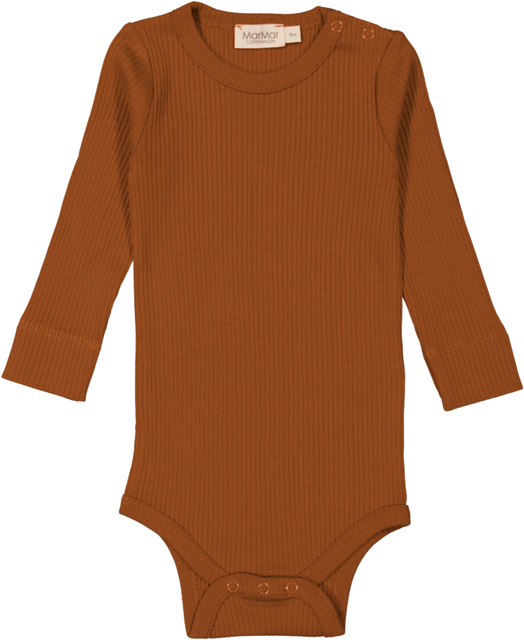 Marmar Copenhagen Plain body LS modal - Spicy Caramel