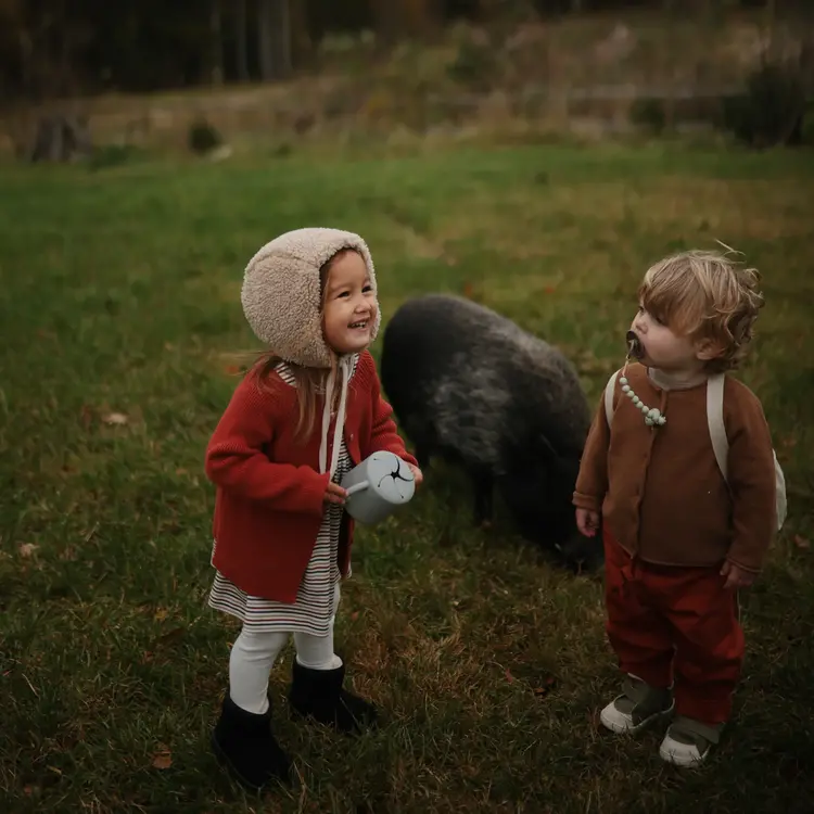 Mushie Snack Cup - Stone