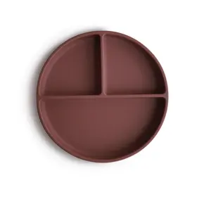 Mushie Silicone suction plate - Woodchuck
