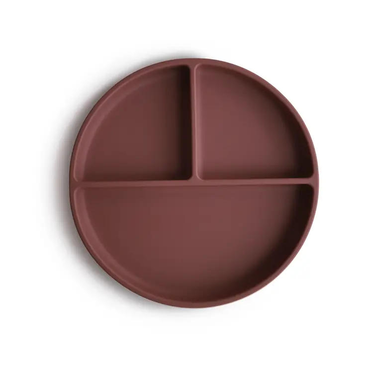 Mushie Silicone suction plate - Woodchuck