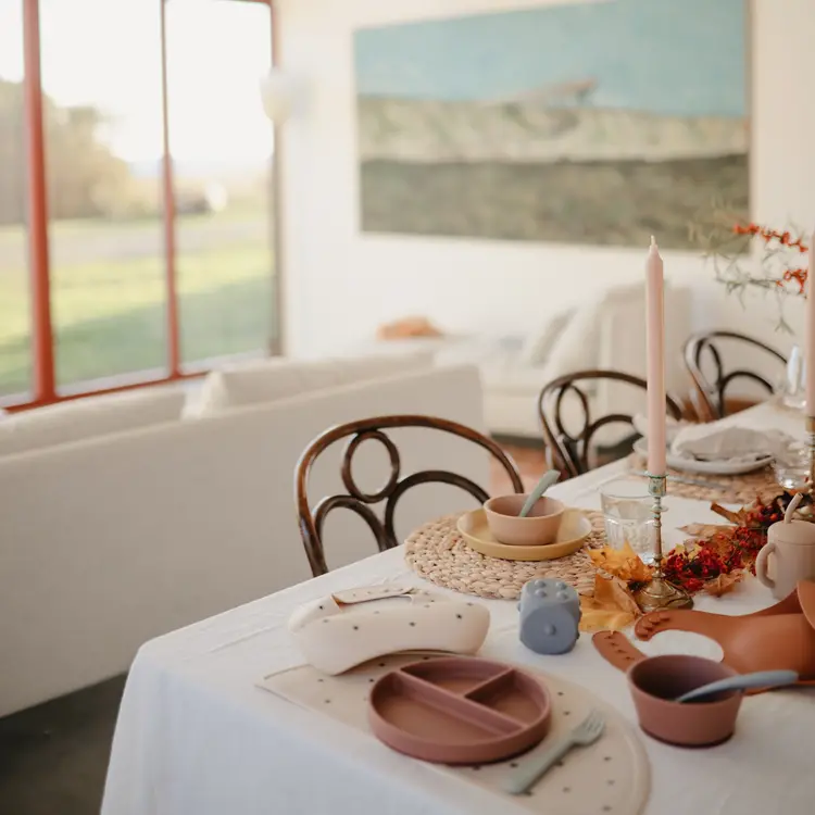 Mushie Silicone suction plate - Woodchuck