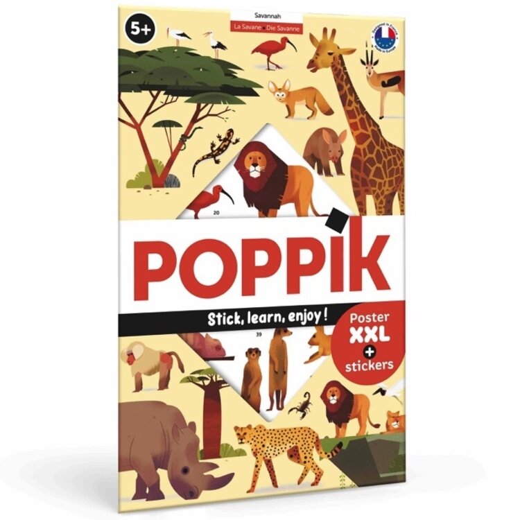 Poppik Stickerposter XXL - Savannah